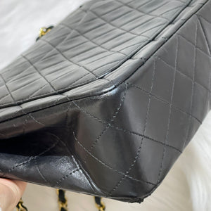 Vintage Double Flap Lambskin Black GHW