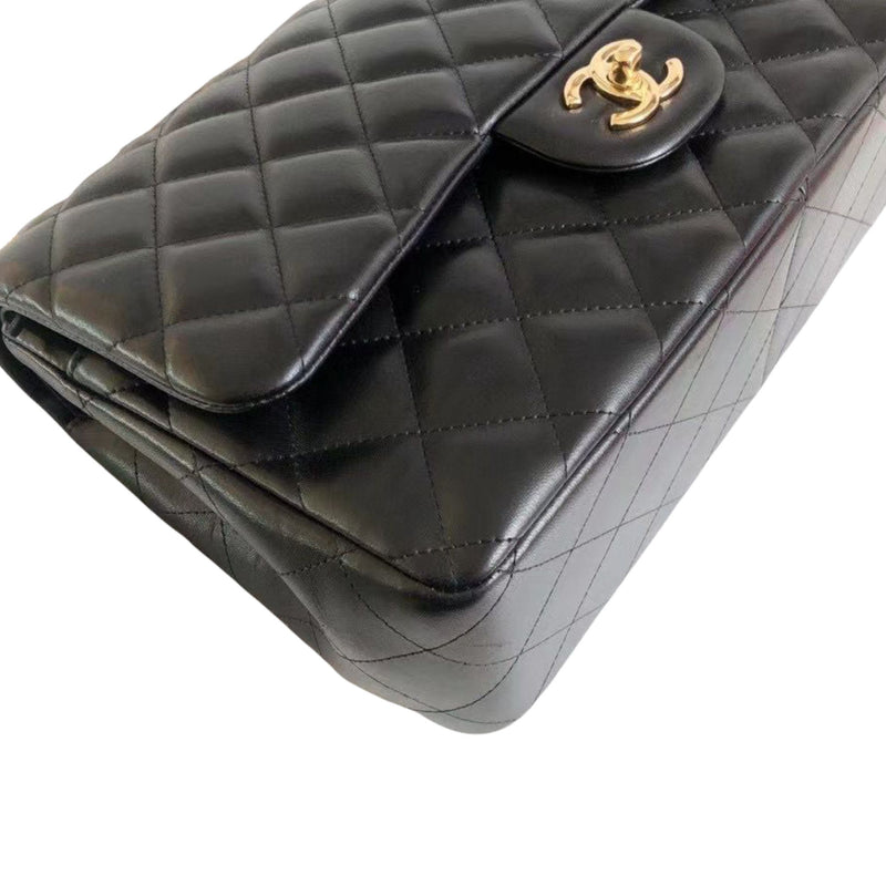 Classic Flap Jumbo Lambskin Black GHW