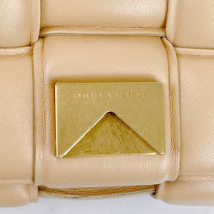 Padded Cassette Bag Leather Beige GHW