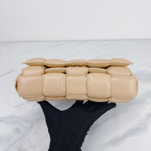 Padded Cassette Bag Leather Beige GHW
