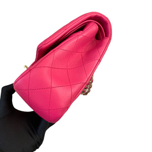Classic Flap Medium Lambskin Pink GHW