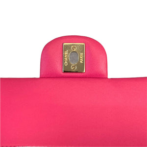 Classic Flap Medium Lambskin Pink GHW