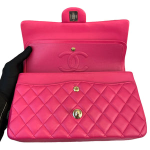 Classic Flap Medium Lambskin Pink GHW