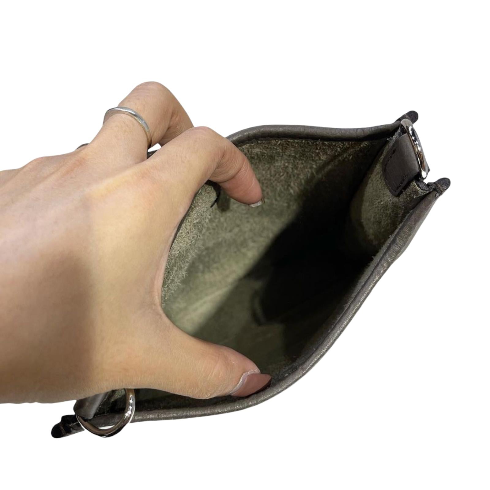 Hermes Evelyne in Mini Leather Grey SHW – Bag Religion