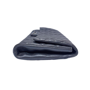 Classic Clutch w/chain Caviar Charcoal Grey SHW