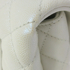 Coco Handle Mini Caviar Iridescent White LGHW
