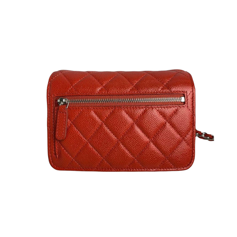 WOC Mini Red Leather SHW