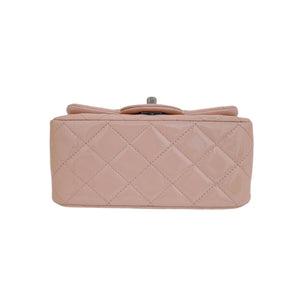 Classic Flap Mini Square Patent Pink SHW