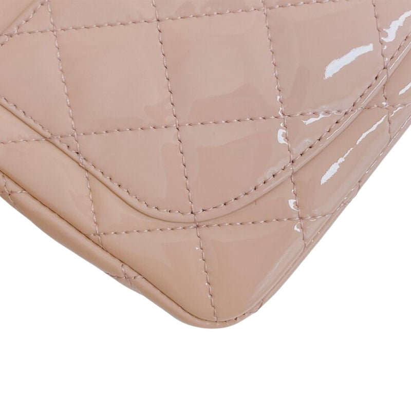 Classic Flap Mini Square Patent Pink SHW