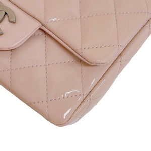 Classic Flap Mini Square Patent Pink SHW