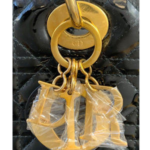 Lady Dior Medium Patent Black GHW