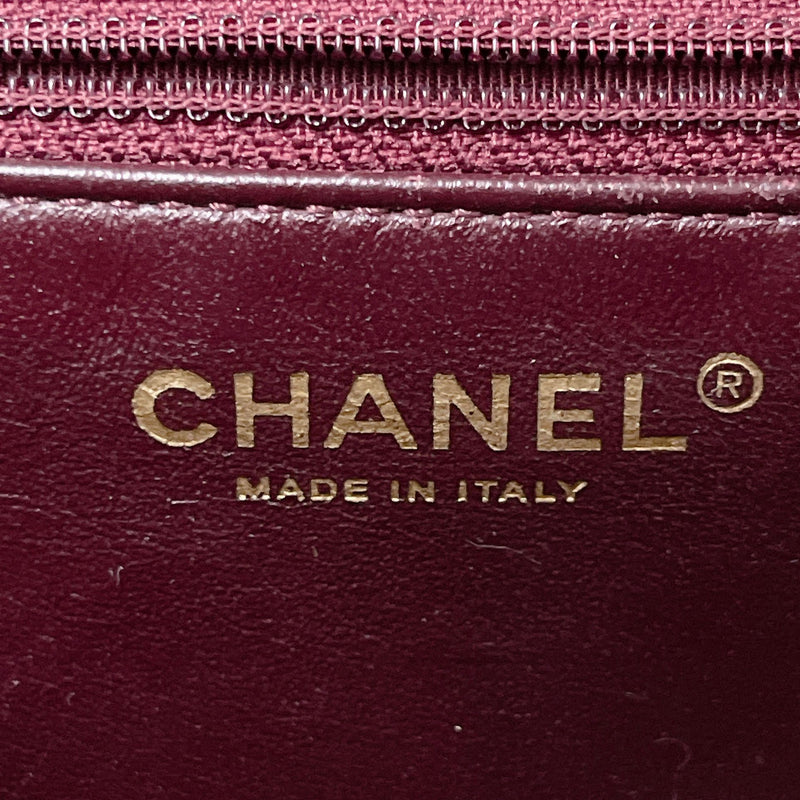 Two Toned Flap Lambskin Green/Pink GHW