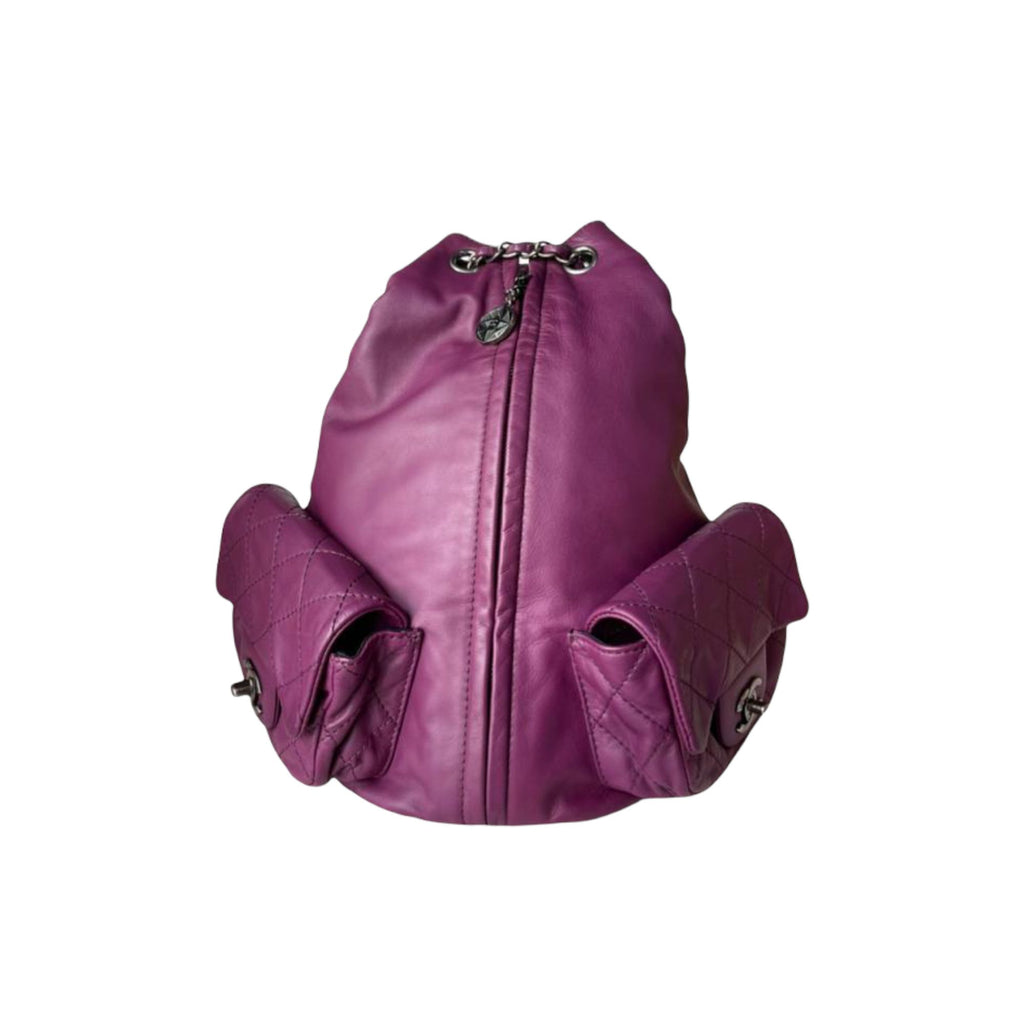 Backpack is Back Calfskin Large Purple RHW