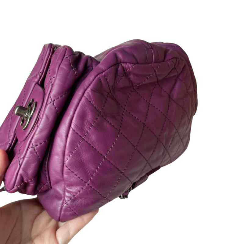 Backpack is Back Calfskin Large Purple RHW