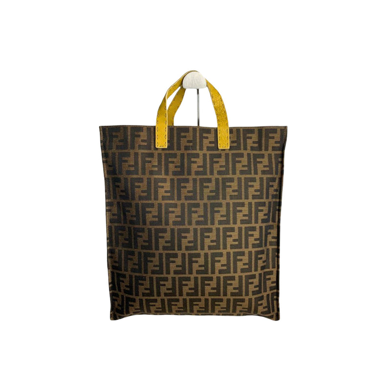 Tobacco Zucca Shopping Tote Canvas Brown
