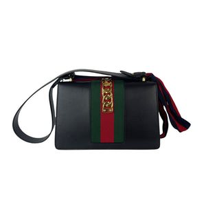 Sylvie Small Leather Black GHW