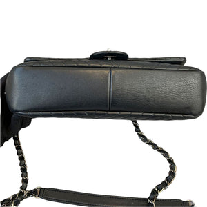 CC Crossing Flap Medium Calfskin Black SHW