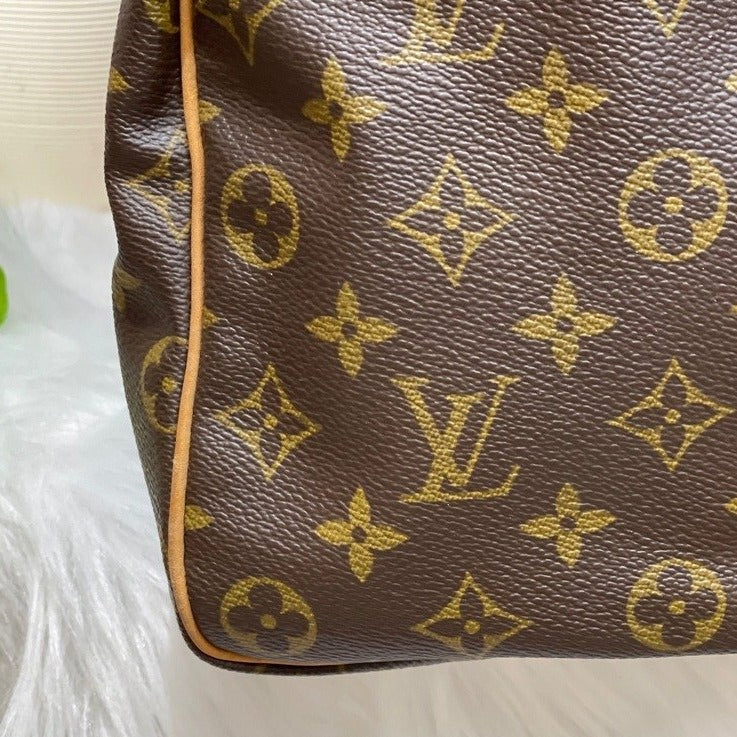 Louis Vuitton Speedy Large Monogram 40 Gm 871944 Brown Coated