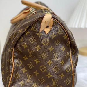 Monogram Speedy 40 Coated Canvas Brown GHW