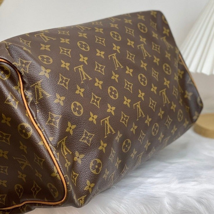 Louis Vuitton Speedy Large Monogram 40 Gm 871944 Brown Coated