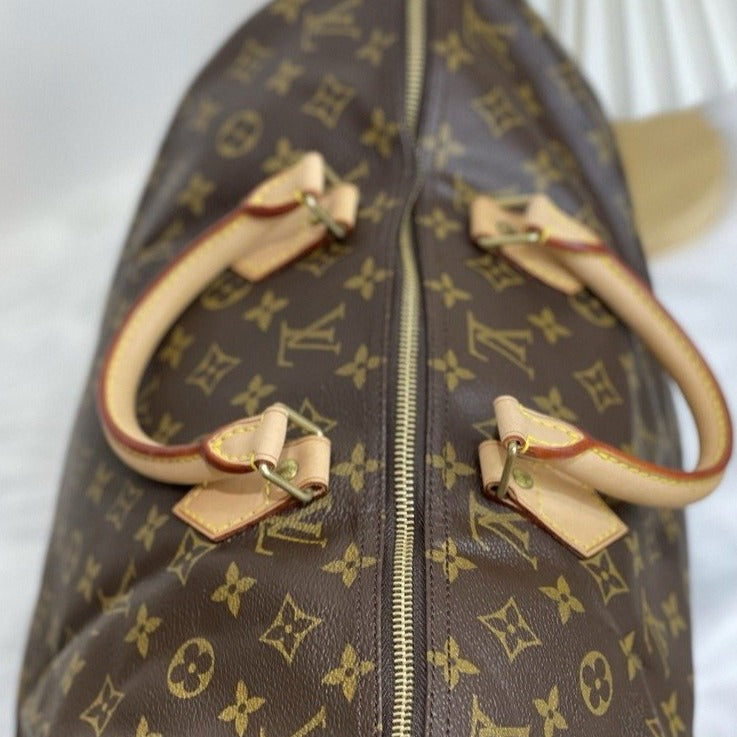 Louis Vuitton Speedy Large Monogram 40 Gm 871944 Brown Coated