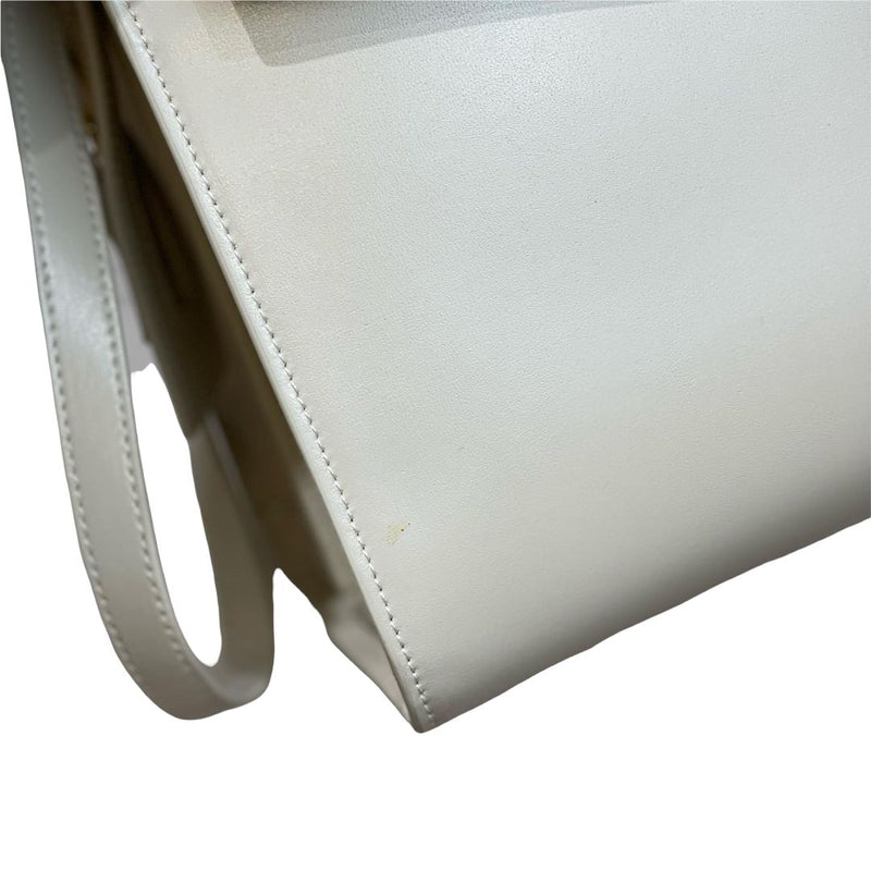 Uptown Tote Medium Leather White GHW