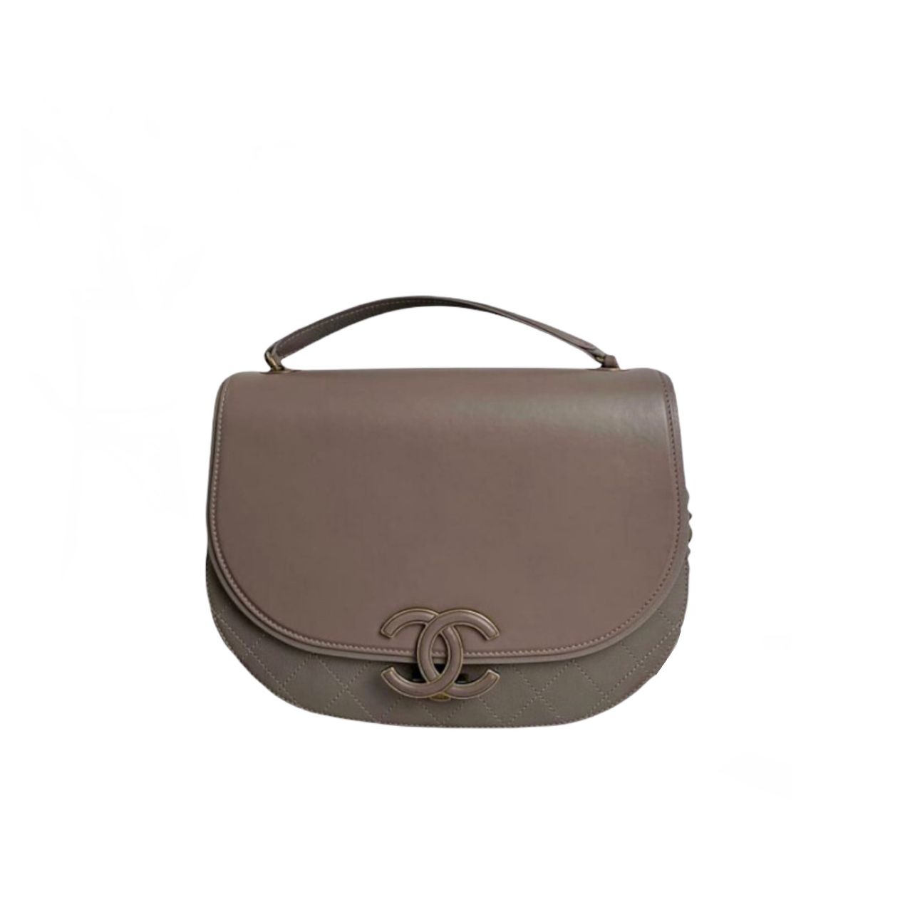 Chanel Coco Curve Vanity Case Calfskin and Quilted Goatskin Small For Sale  at 1stDibs