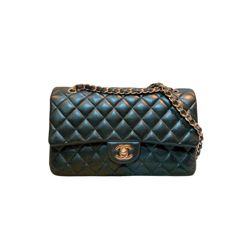 Classic Double Flap Medium Lambskin Black GHW