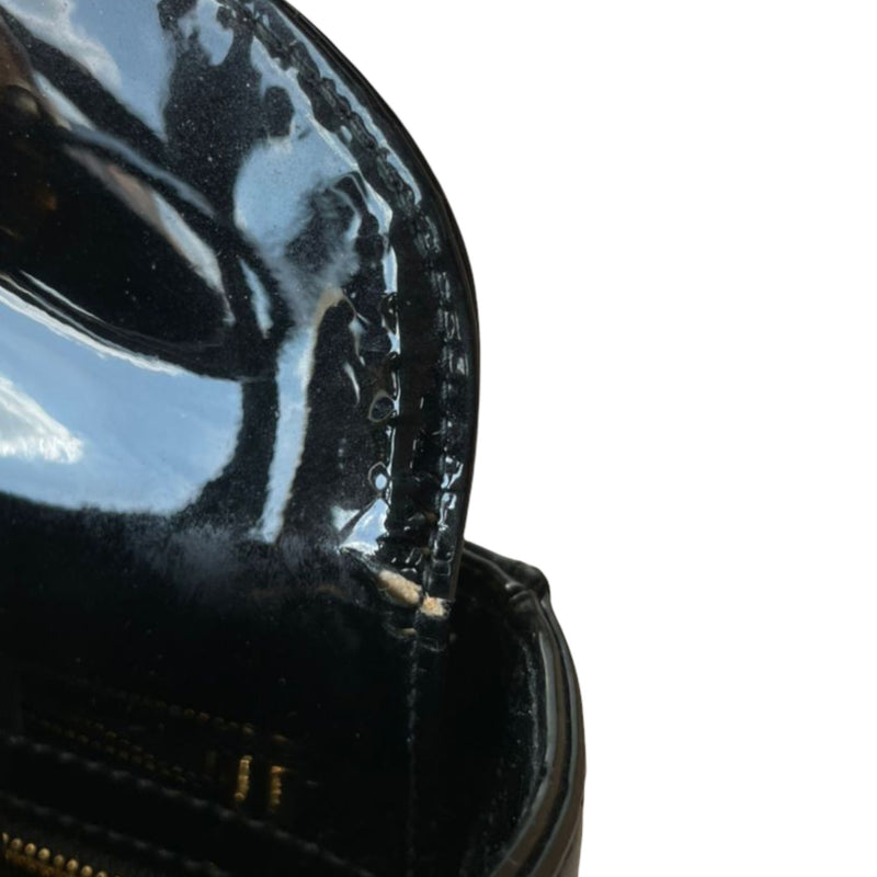 Lady Dior Mini Patent Dark Grey GHW