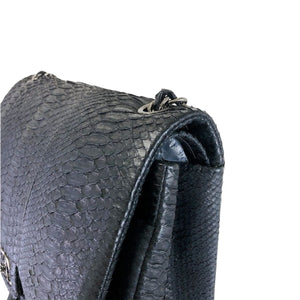 Maxi Double Flap Python Black RHW