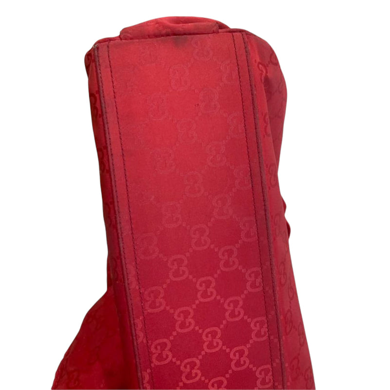 Nylon GG Guccissima Diaper Bag Red SHW