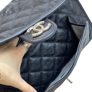 French Riviera Flap Caviar Black SHW