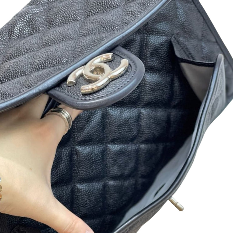 French Riviera Flap Caviar Black SHW