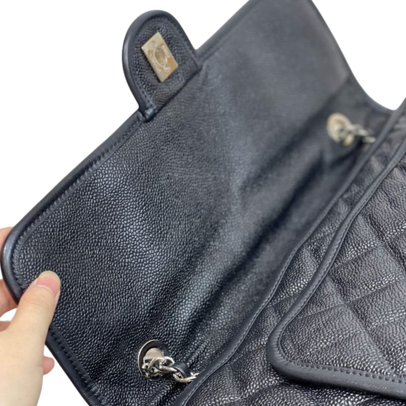 French Riviera Flap Caviar Black SHW