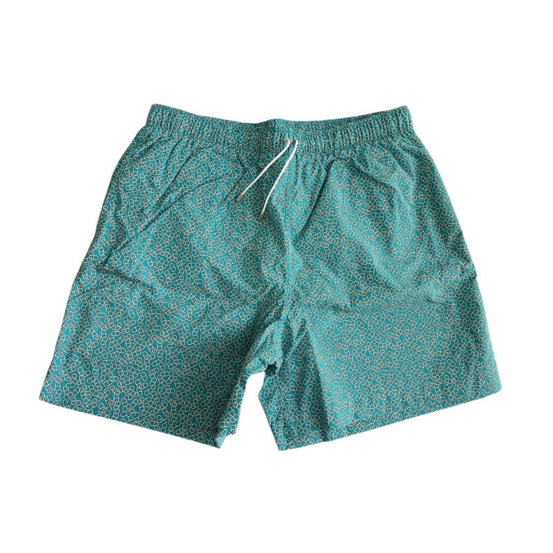 Chaine d'Ancre Boxer de Bain Mini Turquiose