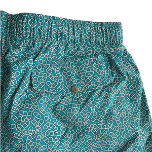 Chaine d'Ancre Boxer de Bain Mini Turquiose