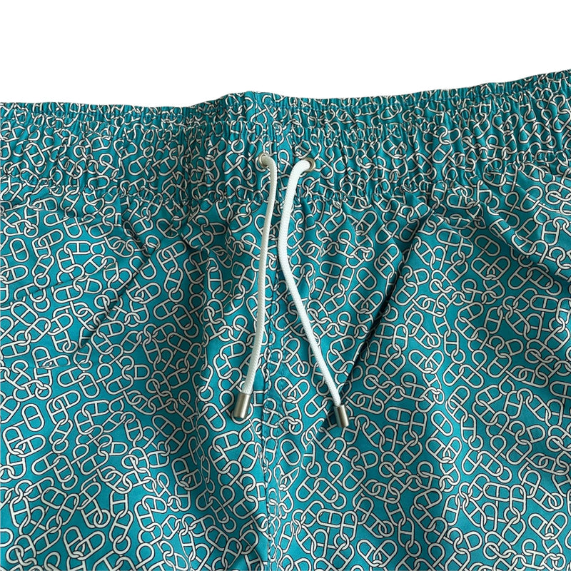 Chaine d'Ancre Boxer de Bain Mini Turquiose