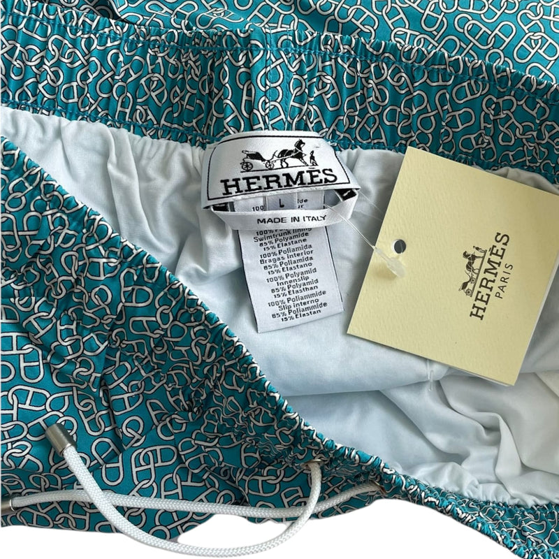Chaine d'Ancre Boxer de Bain Mini Turquiose