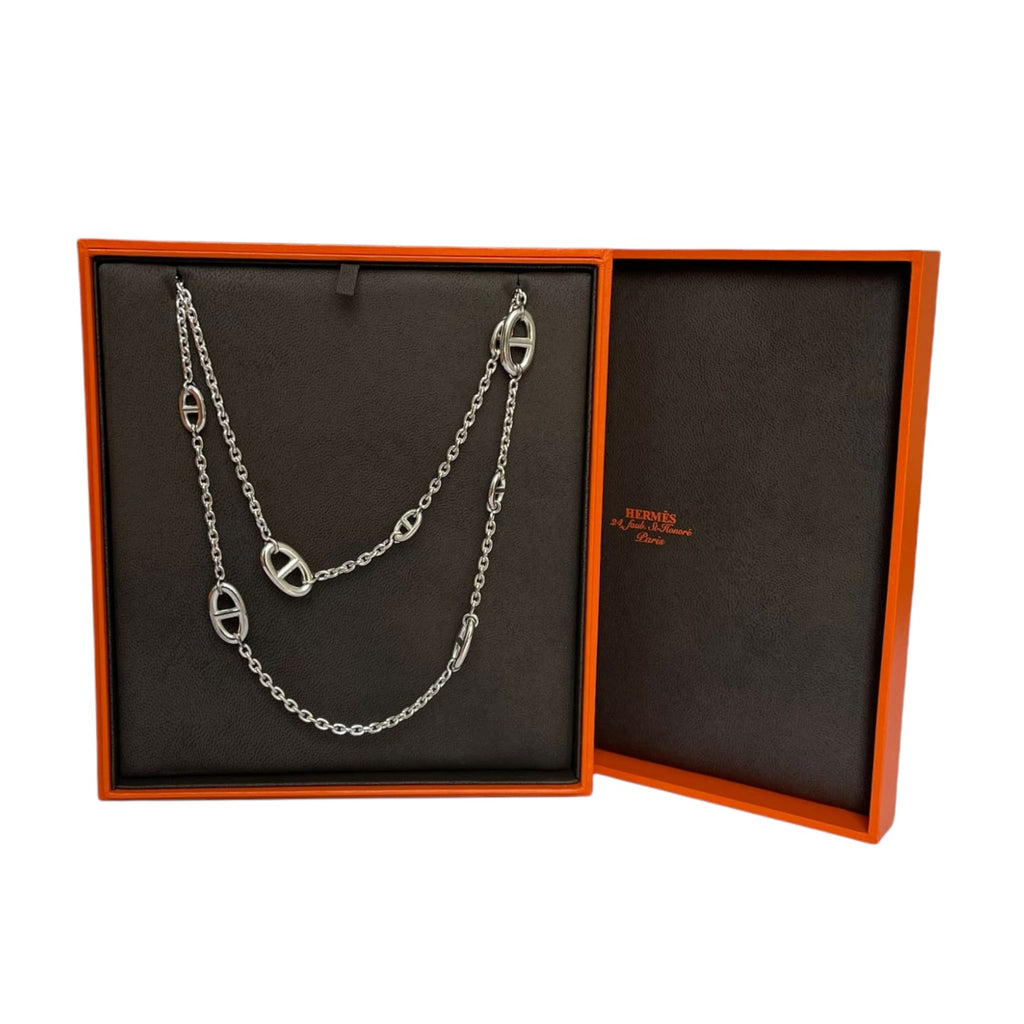 Farandole Long Necklace Silver