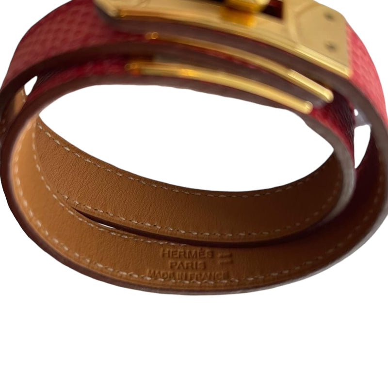 Hermes Ombre Lizard Kelly Double Tour Unisex Bracelet