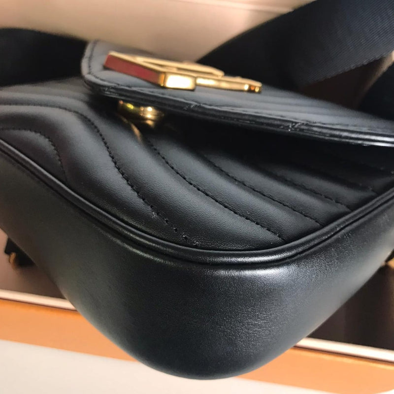 New Wave Multi-Pochette Leather Black GHW