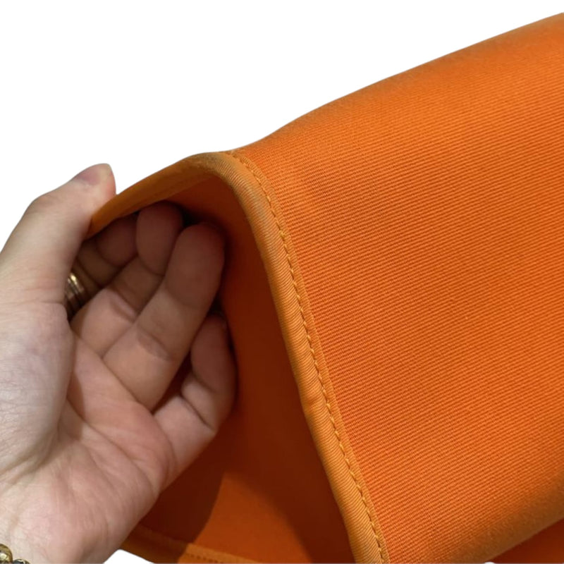Hermes Herbag Zip Leather and Toile 31 Tan, Orange