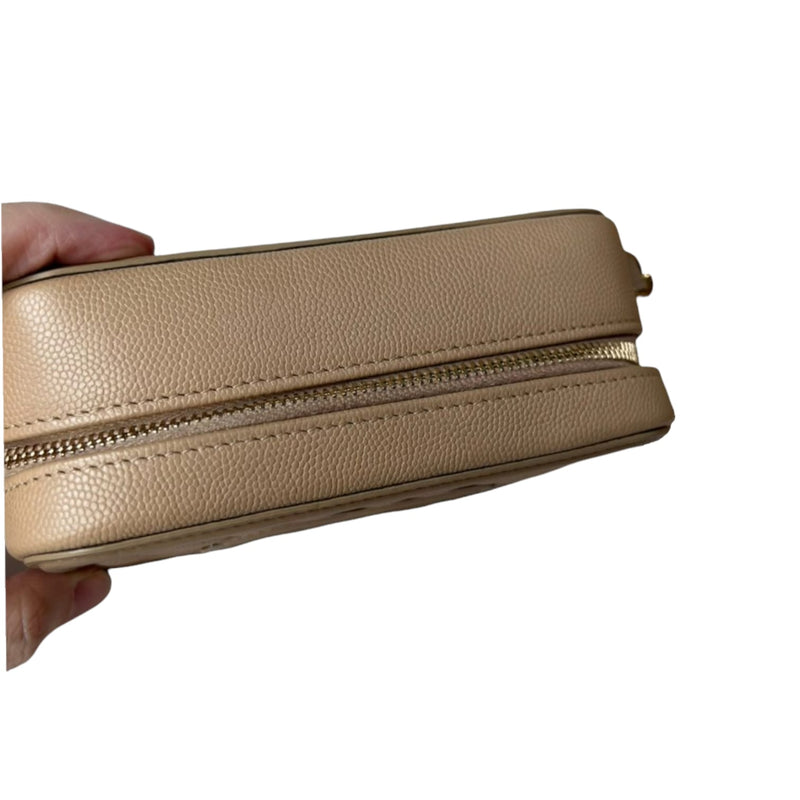 Small Filigree Vanity Case Caviar Beige GHW