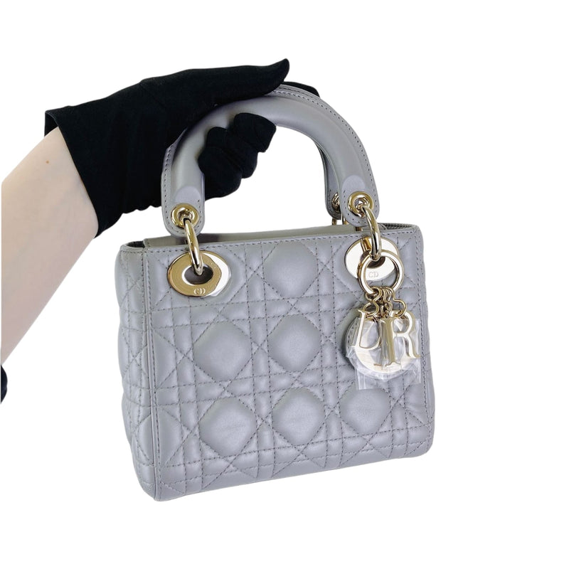 Mini Lady Dior Gray GHW