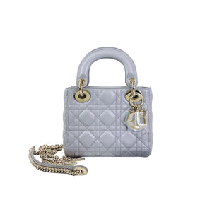 Mini Lady Dior Gray GHW