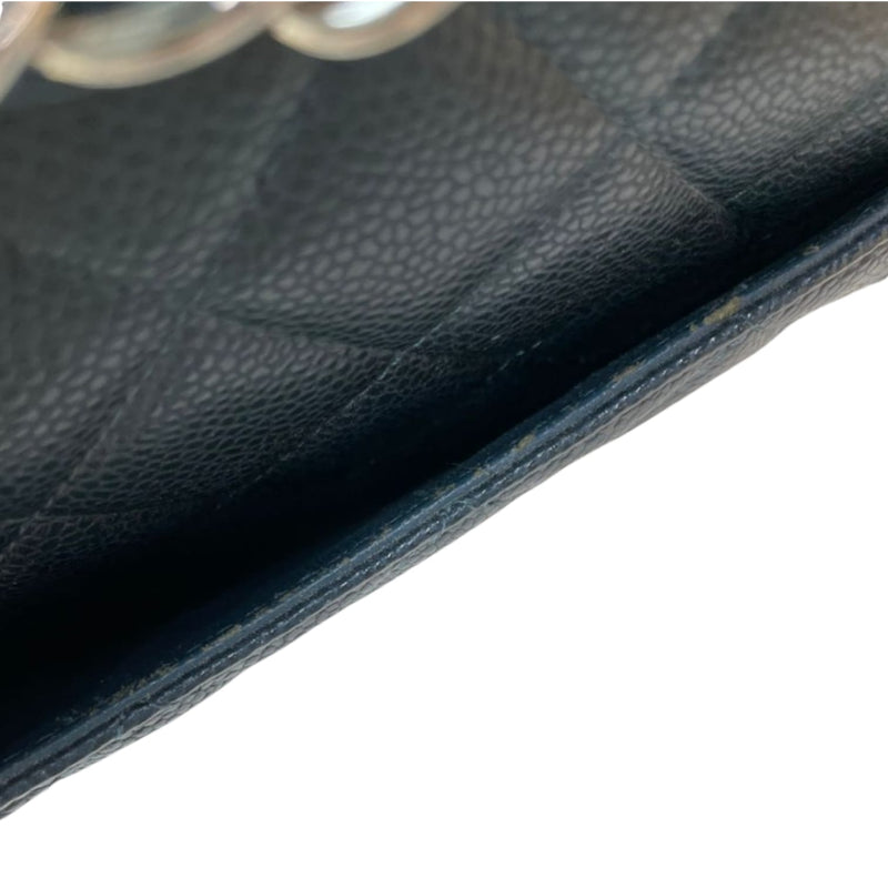 Classic Flap Jumbo Caviar Blue SHW
