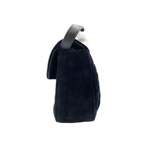 Small GG Marmont Matelassé Velvet Black GHW