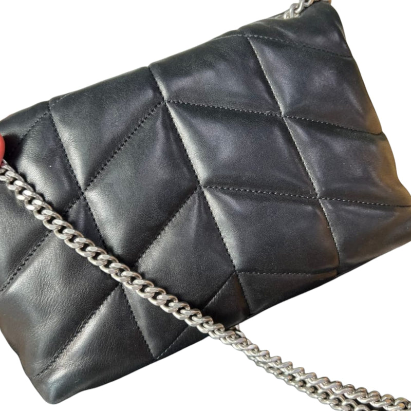 Mini Puffer Bag in Quilted Lambskin Noir SHW