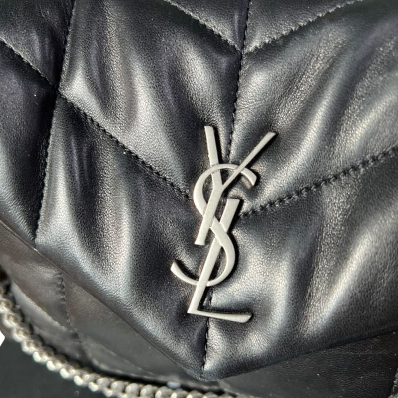 Saint Laurent Mini Loulou Puffer Crossbody Bag Noir