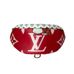 Monogram Giant Bum Bag Red Pink White Black GHW